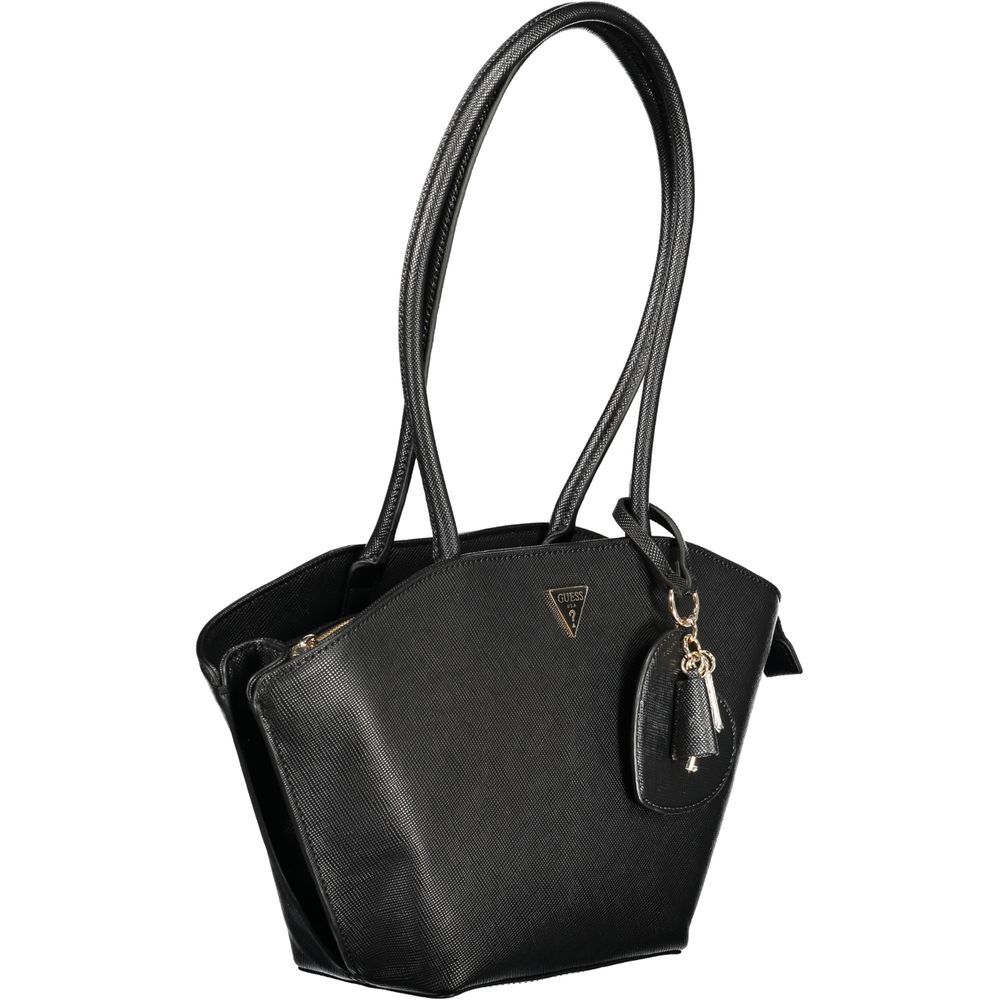 Guess Jeans Black Polyurethane Women's Handbag 1728,67403481248,Bags,Black,Guess Jeans,Handbags - Bags,New with tags,Women