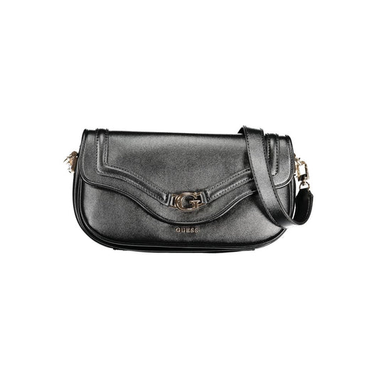 Guess Jeans Black Polyurethane Women Handbag 1728,67403481248,Bags,Black,Guess Jeans,Handbags - Bags,New with tags,Women