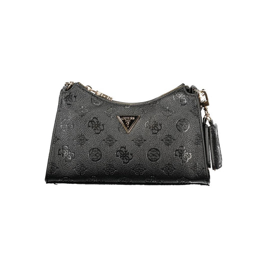 Guess Jeans Black Polyurethane Women Handbag 1728,67403481248,Bags,Black,Guess Jeans,Handbags - Bags,New with tags,Women