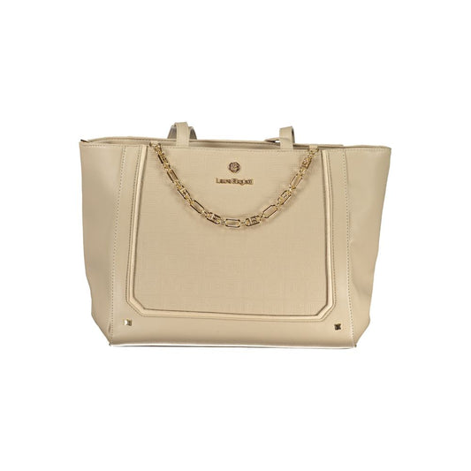 Laura Biagiotti Beige PVC Women Handbag 1728,67403481248,Bags,Beige,Handbags - Bags,Laura Biagiotti,New with tags,Women