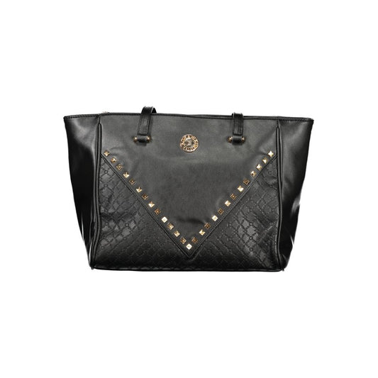 Laura Biagiotti Black PVC Women Handbag 1728,67403481248,Bags,Black,Handbags - Bags,Laura Biagiotti,New with tags,Women