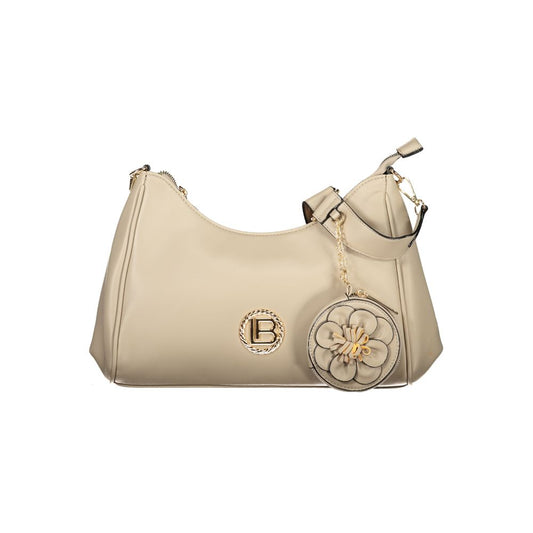 Laura Biagiotti Beige PVC Women Handbag 1728,67403481248,Bags,Beige,Handbags - Bags,Laura Biagiotti,New with tags,Women