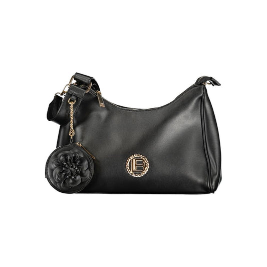 Laura Biagiotti Nero PVC Women Handbag 1728,67403481248,Bags,Black,Handbags - Bags,Laura Biagiotti,New with tags,Women