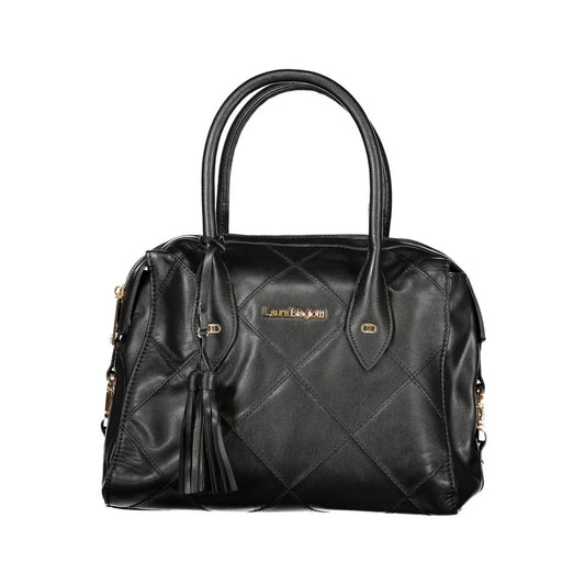 Laura Biagiotti Black PVC Women Handbag 1728,67403481248,Bags,Black,Handbags - Bags,Laura Biagiotti,New with tags,Women
