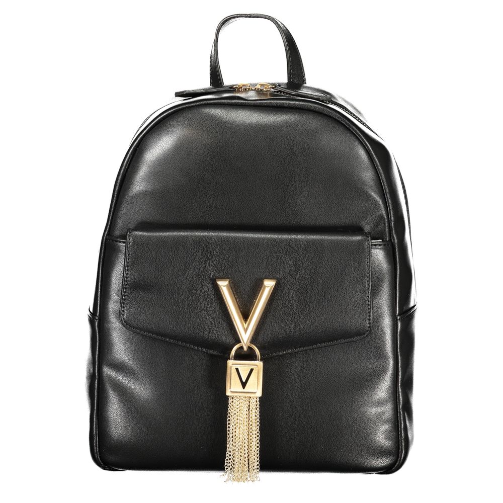 Mario Valentino Black Polyurethane Women's Backpack