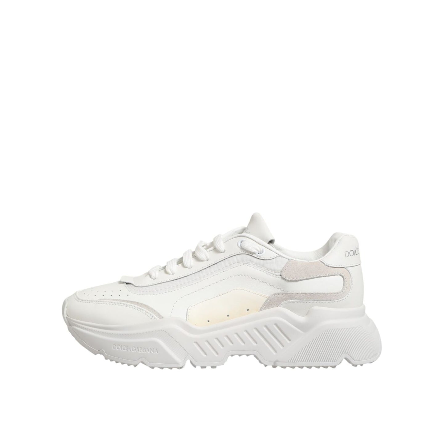 Dolce & Gabbana White Leather Daymaster Low Top Sneakers Shoes