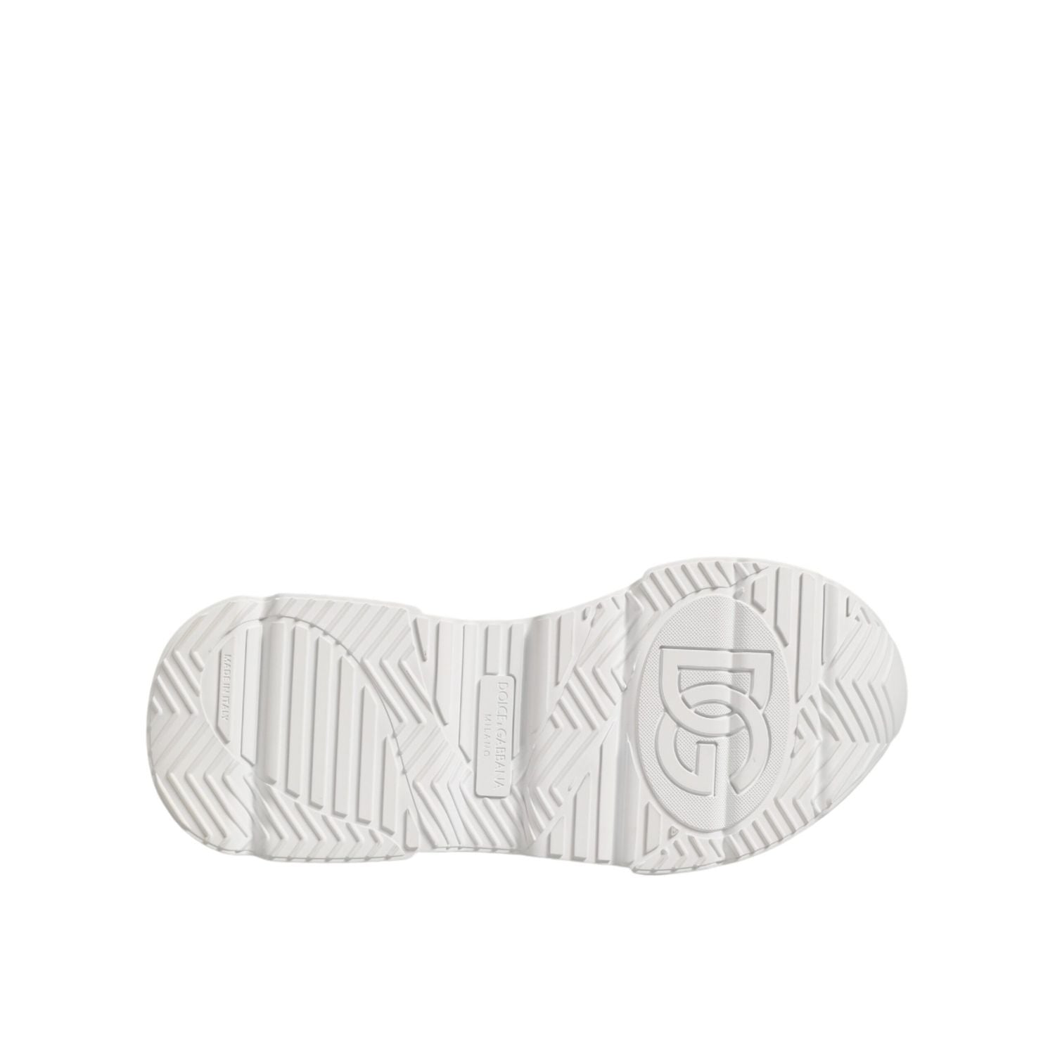 Dolce & Gabbana White Leather Daymaster Low Top Sneakers Shoes