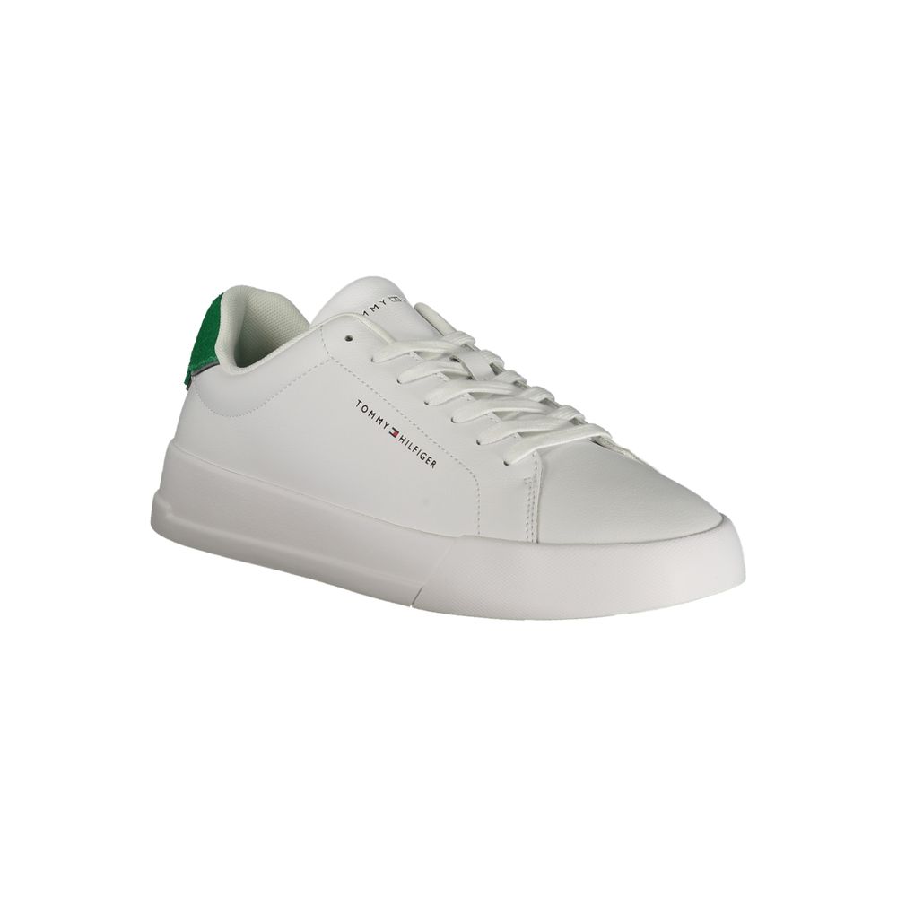 Tommy Hilfiger White Polyurethane Men Sneaker 1728,67403481248,Athletic - Sneakers - Shoes,EU40/US7,EU41/US8,EU42/US9,EU43/US10,EU44/US11,EU45/US12,EU46,Men,New with tags,Shoes,Sneakers - Shoes,Tommy Hilfiger,White