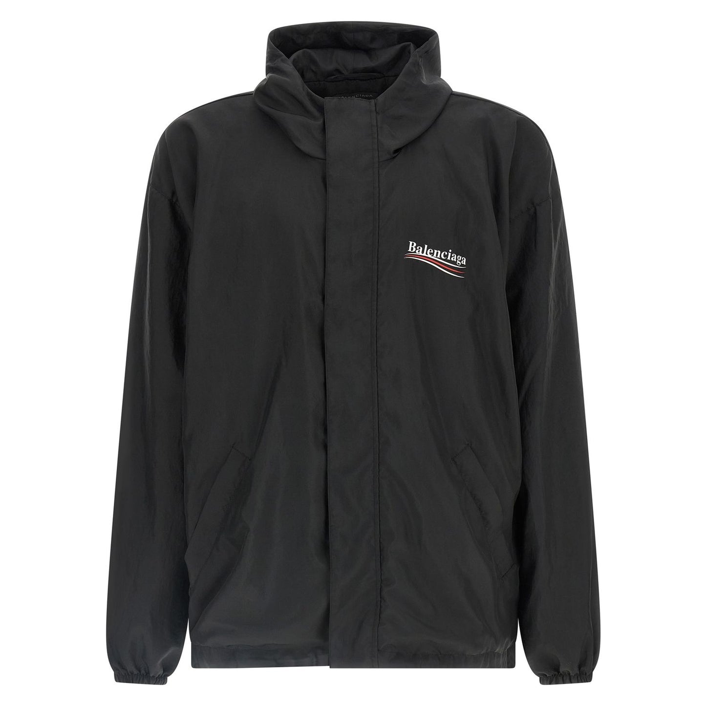 Balenciaga Black Polyester Shell Jacket