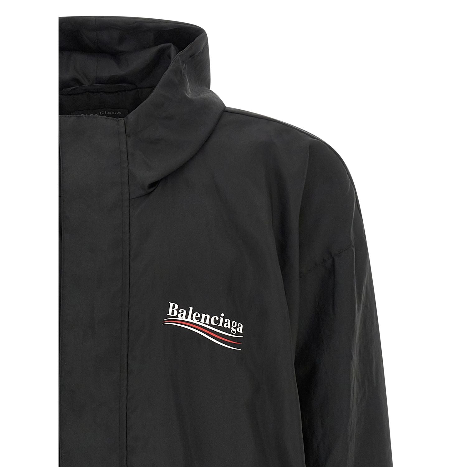 Balenciaga Black Polyester Shell Jacket