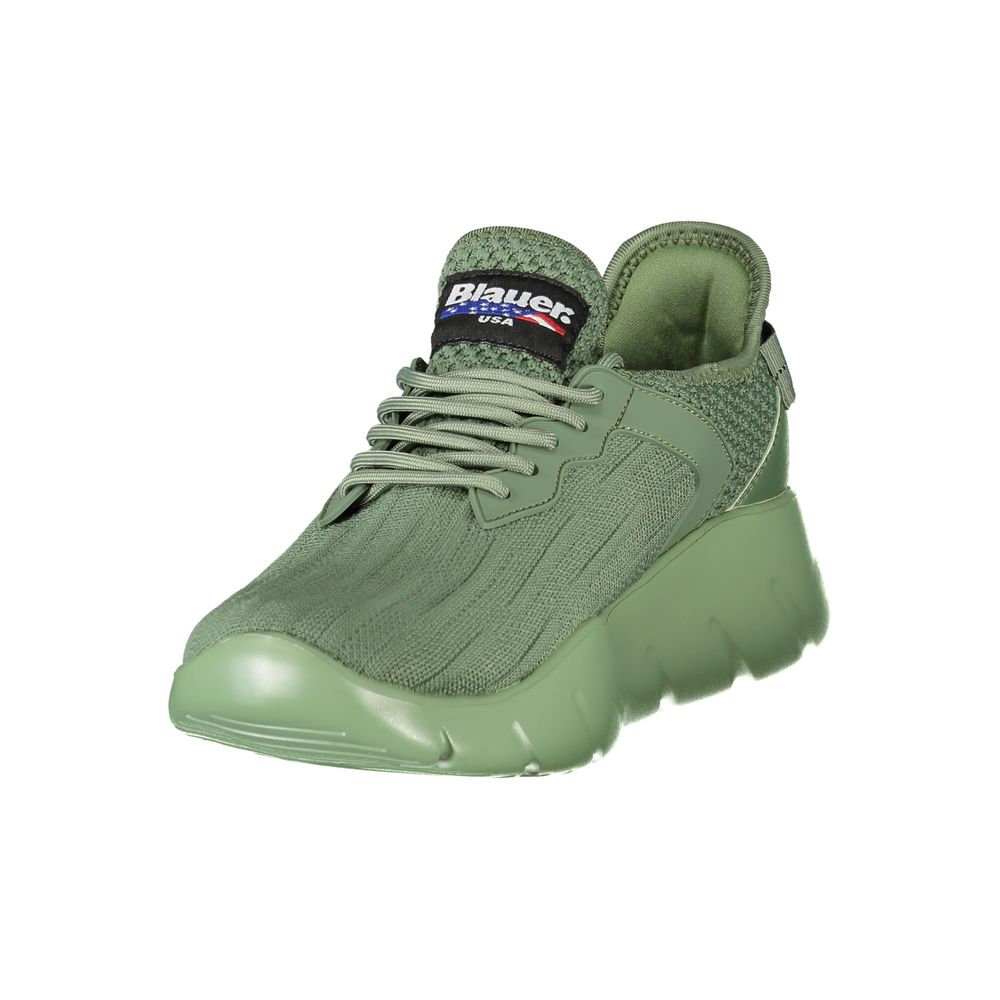 Blauer Verde Polyester Men Sneaker 1728,67403481248,Athletic - Sneakers - Shoes,Blauer,EU40/US7,EU41/US8,EU42/US9,EU45/US12,Green,Men,New with tags,Shoes,Sneakers - Shoes