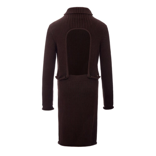Bottega Veneta Elegant Viscose Brown Dress BO-1701664-IT42|M