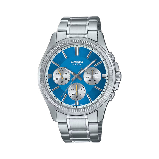 CASIO Mod. DAY DATE MULTIFUNCTION - LIGHT BLUE