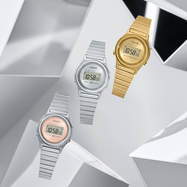 CASIO VINTAGE Mod. MINI COLLECTION SLIM ROUND - SILVER