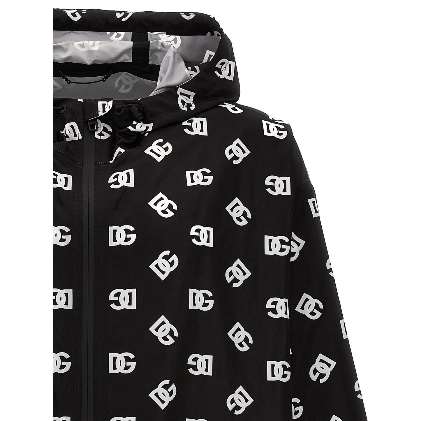Dolce & Gabbana Bicolor Polyester Shell Jacket