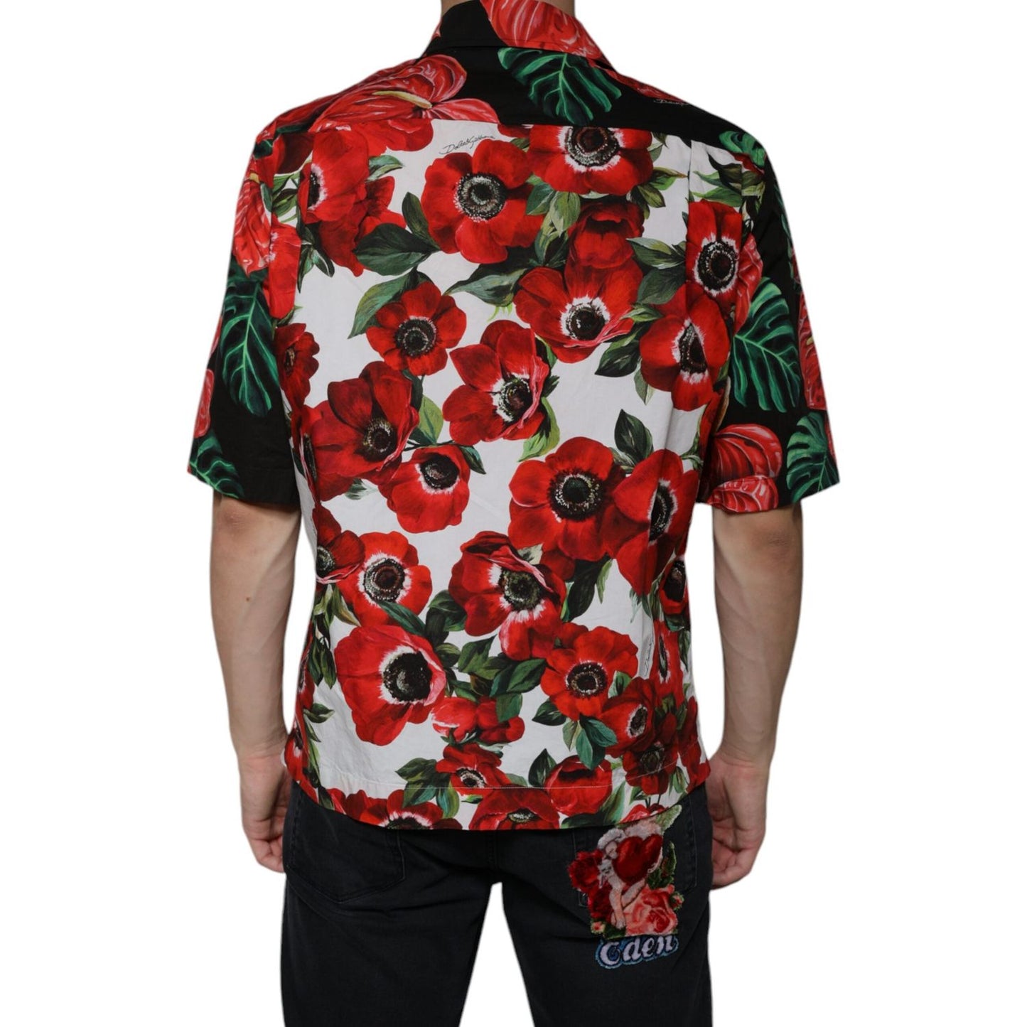 Dolce & Gabbana Multicolor Anemone Button Down Casual Shirt TSH86680-39