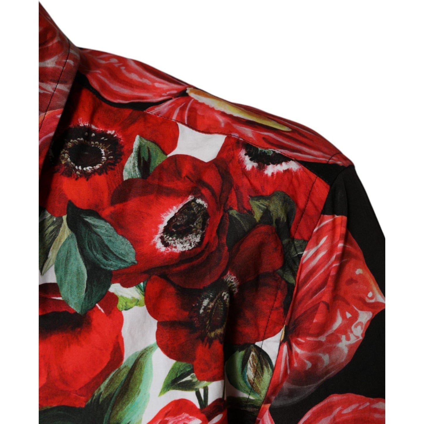 Dolce & Gabbana Multicolor Anemone Button Down Casual Shirt TSH86680-39
