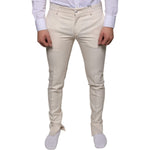 Dolce & Gabbana Off White Chino Wool Skinny Pants Dolce & Gabbana Gray