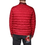 Dolce & Gabbana Red Quilted Bomber Gold Crown Logo Jacket TSH7883-52