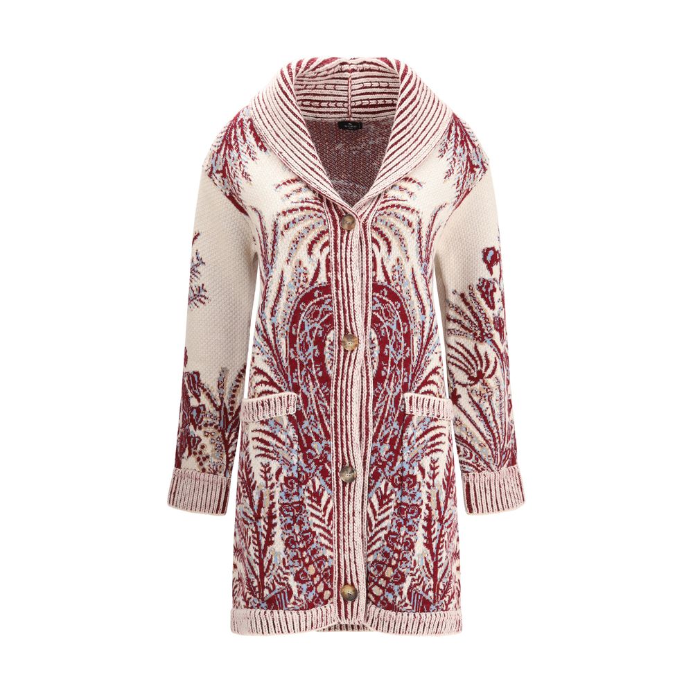 Etro Multicolor Wool Cardigan 1728,72470364320,Cardigans - Sweaters - Clothing,Clothing,Etro,IT38 | S,IT40 | M,Multicolor,New with tags,Sweaters - Clothing,Women