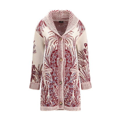 Etro Multicolor Wool Cardigan 1728,72470364320,Cardigans - Sweaters - Clothing,Clothing,Etro,IT38 | S,IT40 | M,Multicolor,New with tags,Sweaters - Clothing,Women