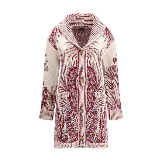 Etro Multicolor Wool Cardigan 1728,72470364320,Cardigans - Sweaters - Clothing,Clothing,Etro,IT38 | S,IT40 | M,Multicolor,New with tags,Sweaters - Clothing,Women