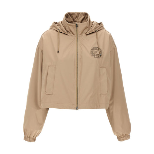 Fendi Brown Polyester Shell Jacket