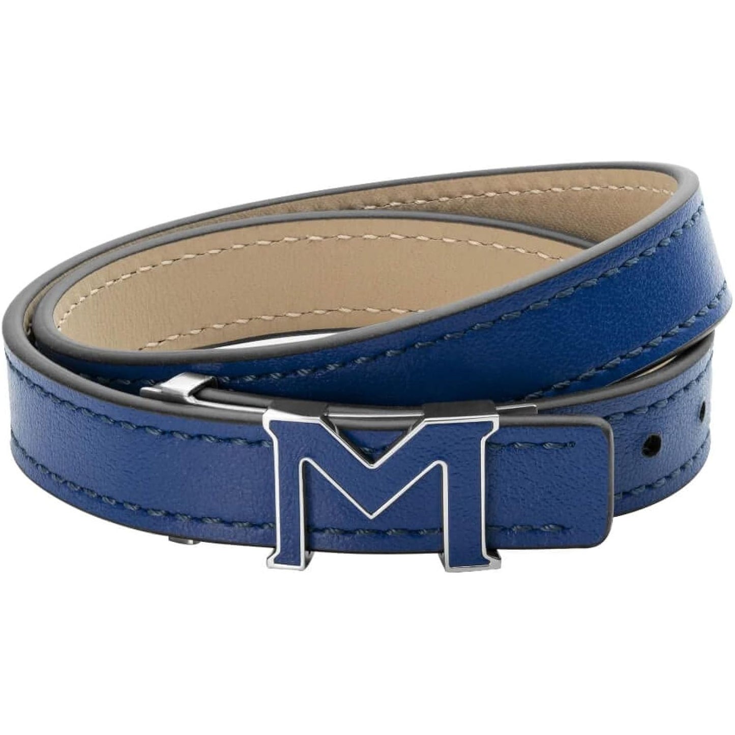 MONTBLANC LEATHER Mod. M LOGOBracelet,LEATHER GOODS,Men,Other Accessories - Accessories,Unisex,Women