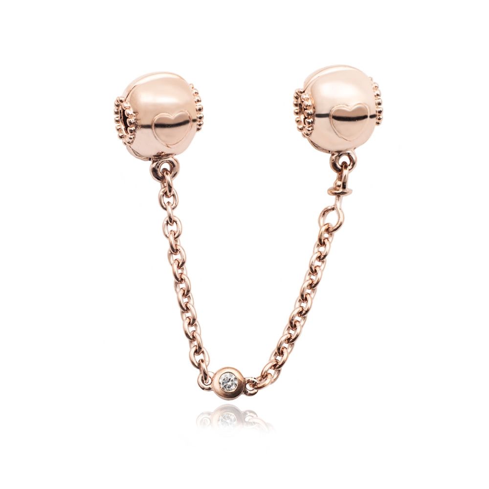 PANDORA CHARMS Mod. JEART SAFETY CHAIN