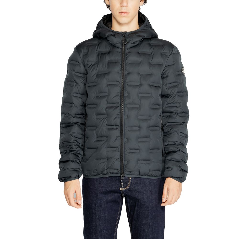 Replay Blue Polyester Full-Length Jacket