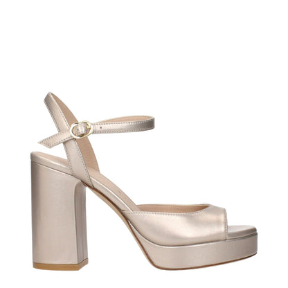 Stuart Weitzman Beige Leather Platform Sandals 1728,75667636384,Beige,EU36/US6,EU37.5/US7.5,EU37/US7,EU38.5/US8.5,EU39/US9,EU40/US10,EU41/US11,New with tags,Platforms - Sandals - Shoes,Sandals - Shoes,Shoes,Stuart Weitzman,Women